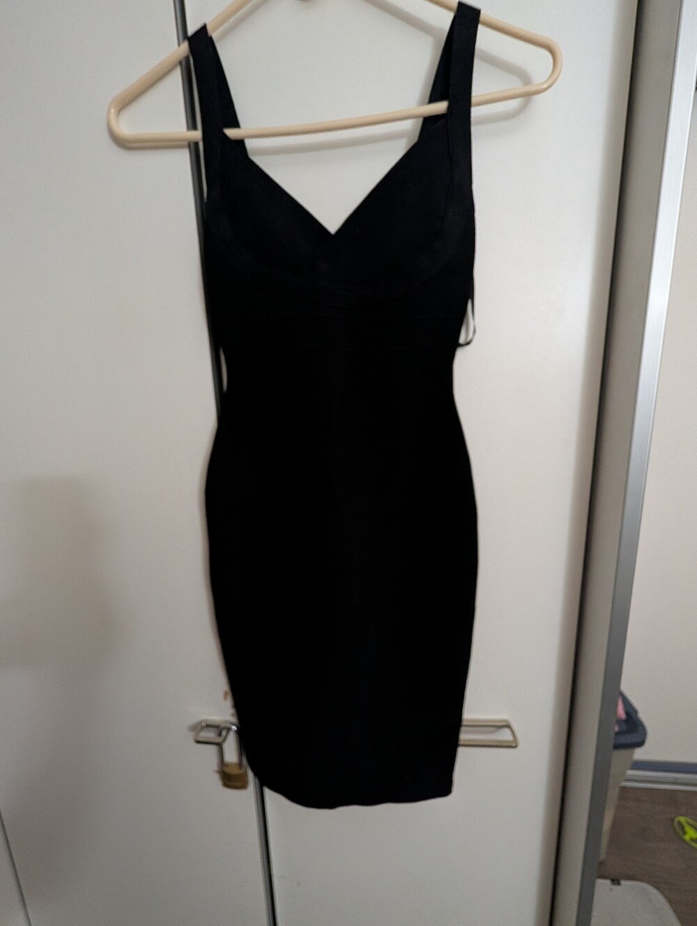 New Black Babaton Mason Bandage Dress Size Xxs Perfect Condition